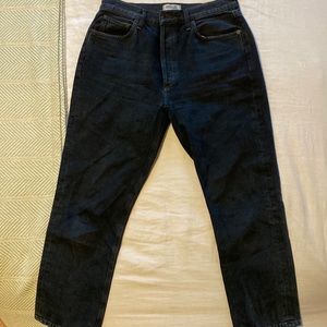 Agolde Riley high rise straight crop